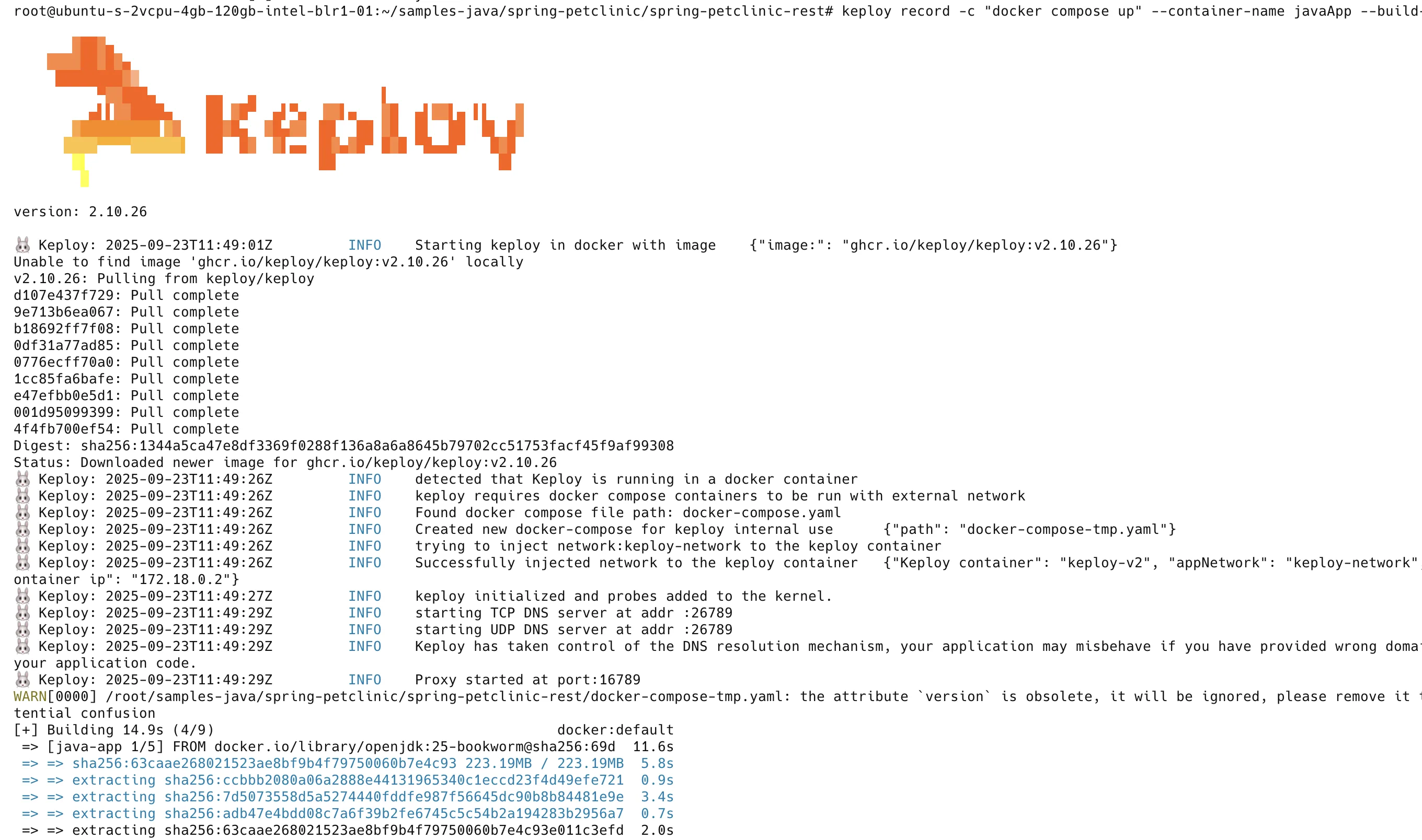 Sample Keploy Test Result Node JWT