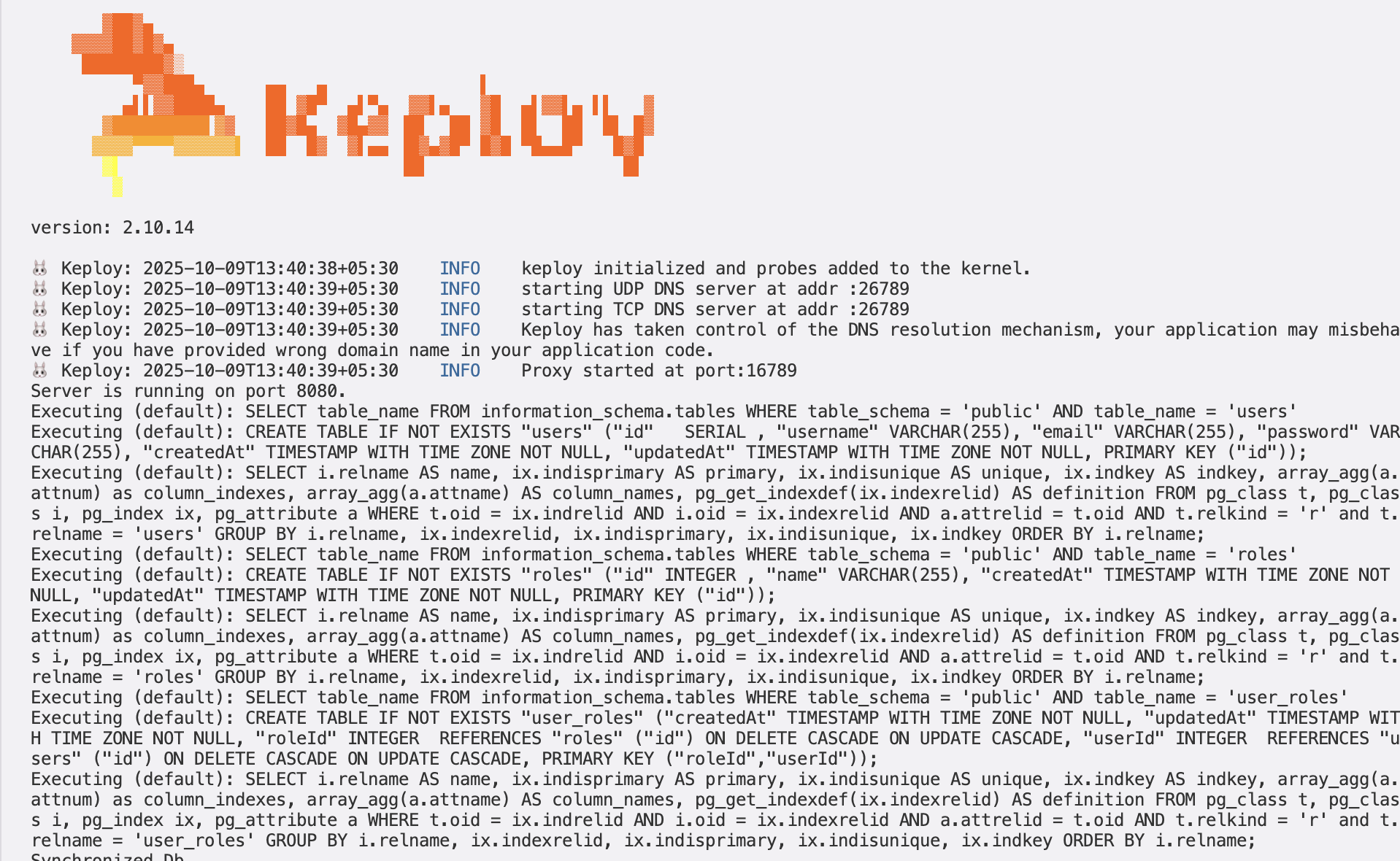 Sample Keploy Test Result Node JWT