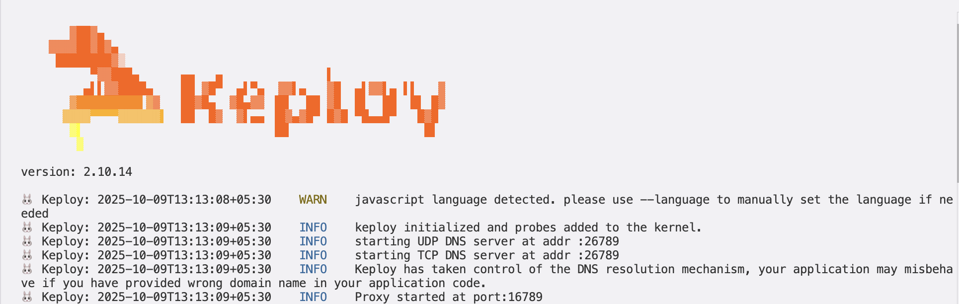 Sample Keploy Test Result Node MongoDB