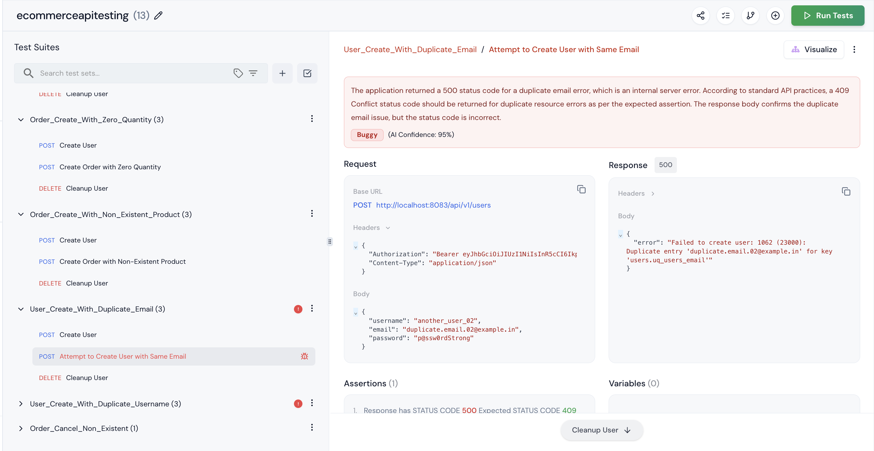 Sample Keploy Record Microservices